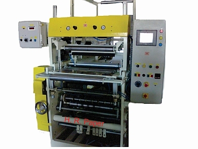 HR SR 120 FP Slitting and Rewinding Machine with 1 colour Flexographic Printing attachment